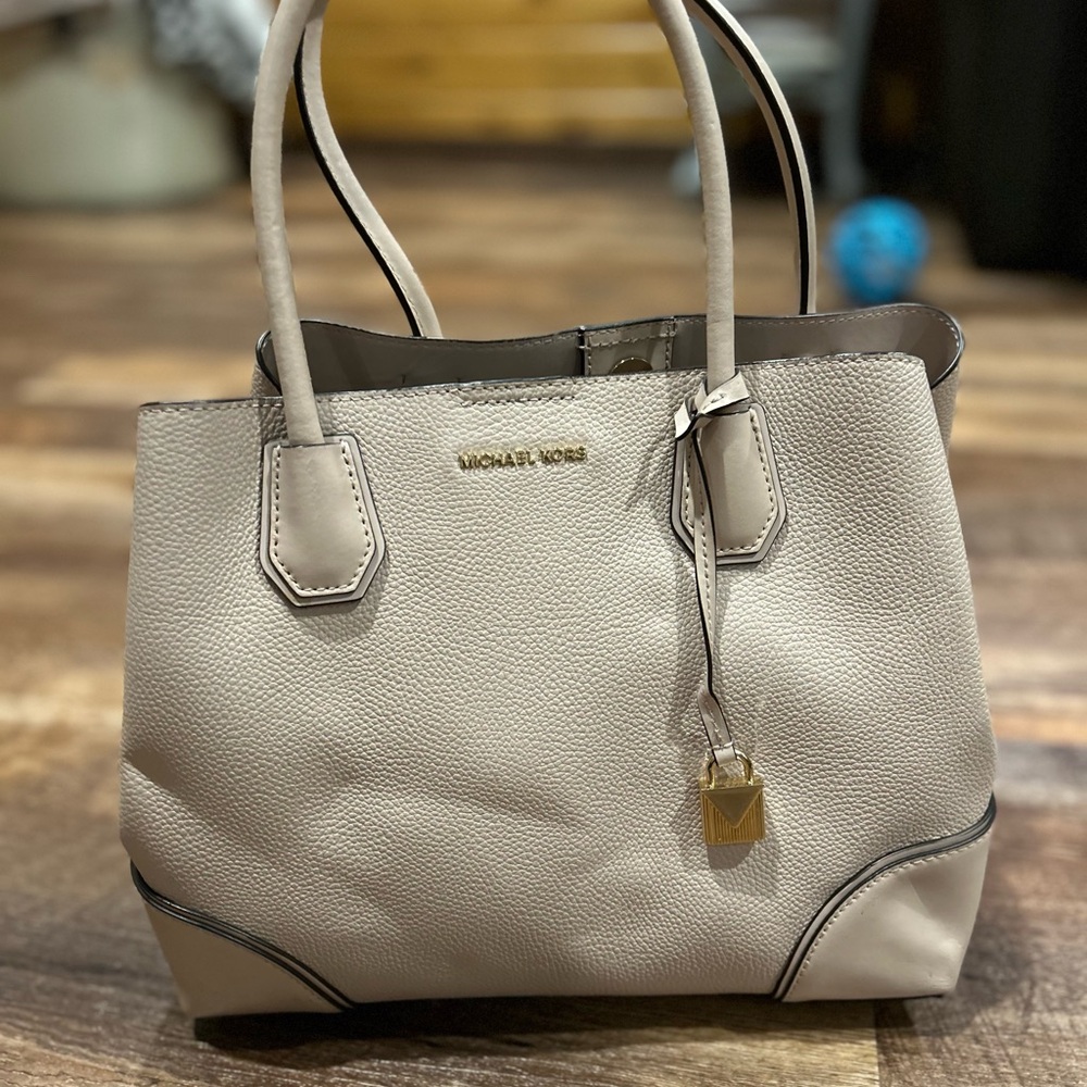Michael Kors Taupe Leather Tote